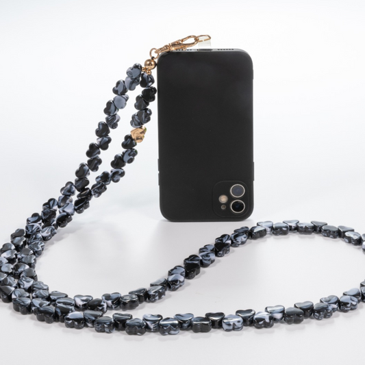 Dark Hearts: Marble Edition Crossbody Phone Chain