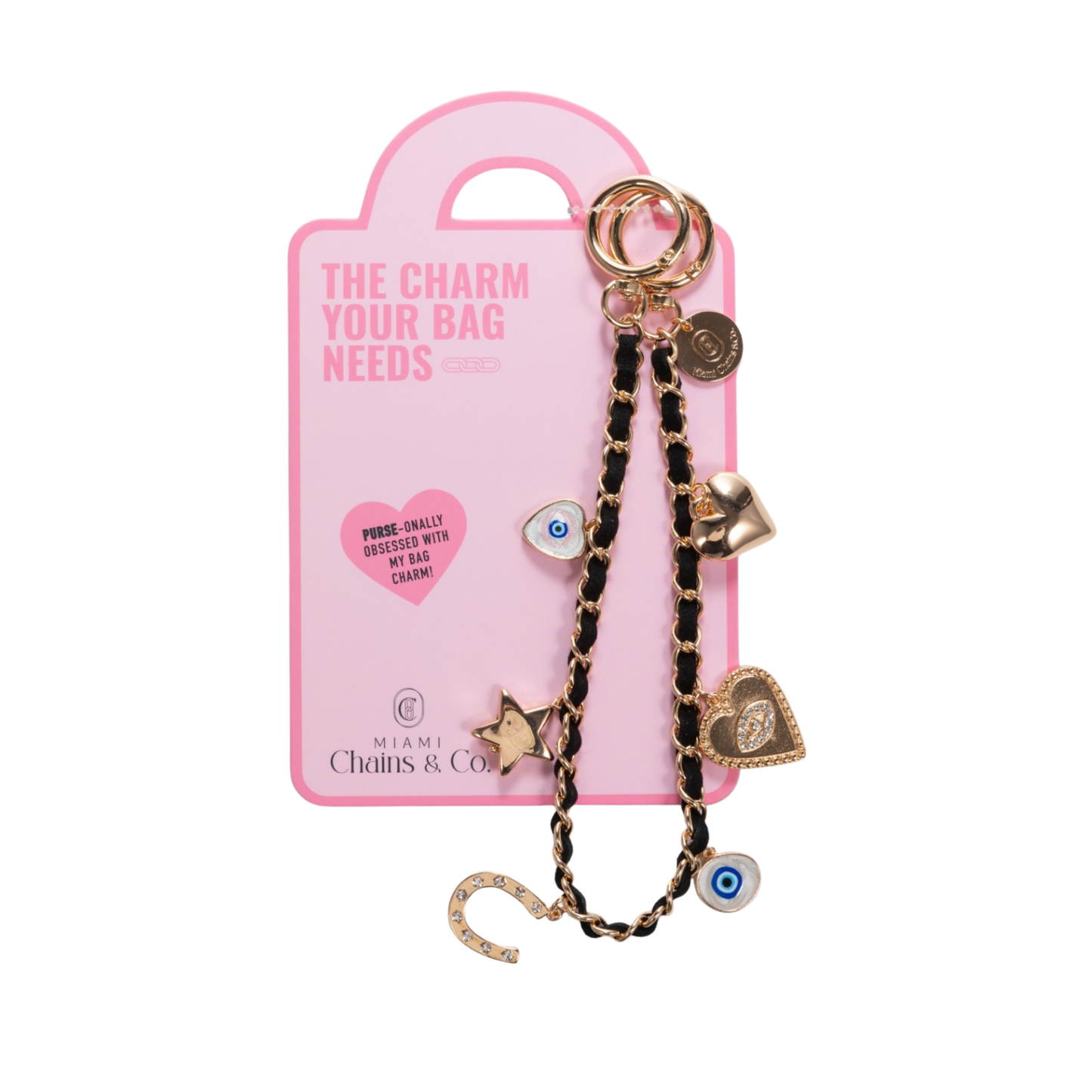 Charm & Chance Black Bag Charm