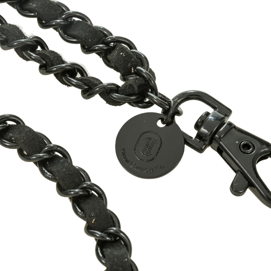 Black on Black Crossbody Phone Chain