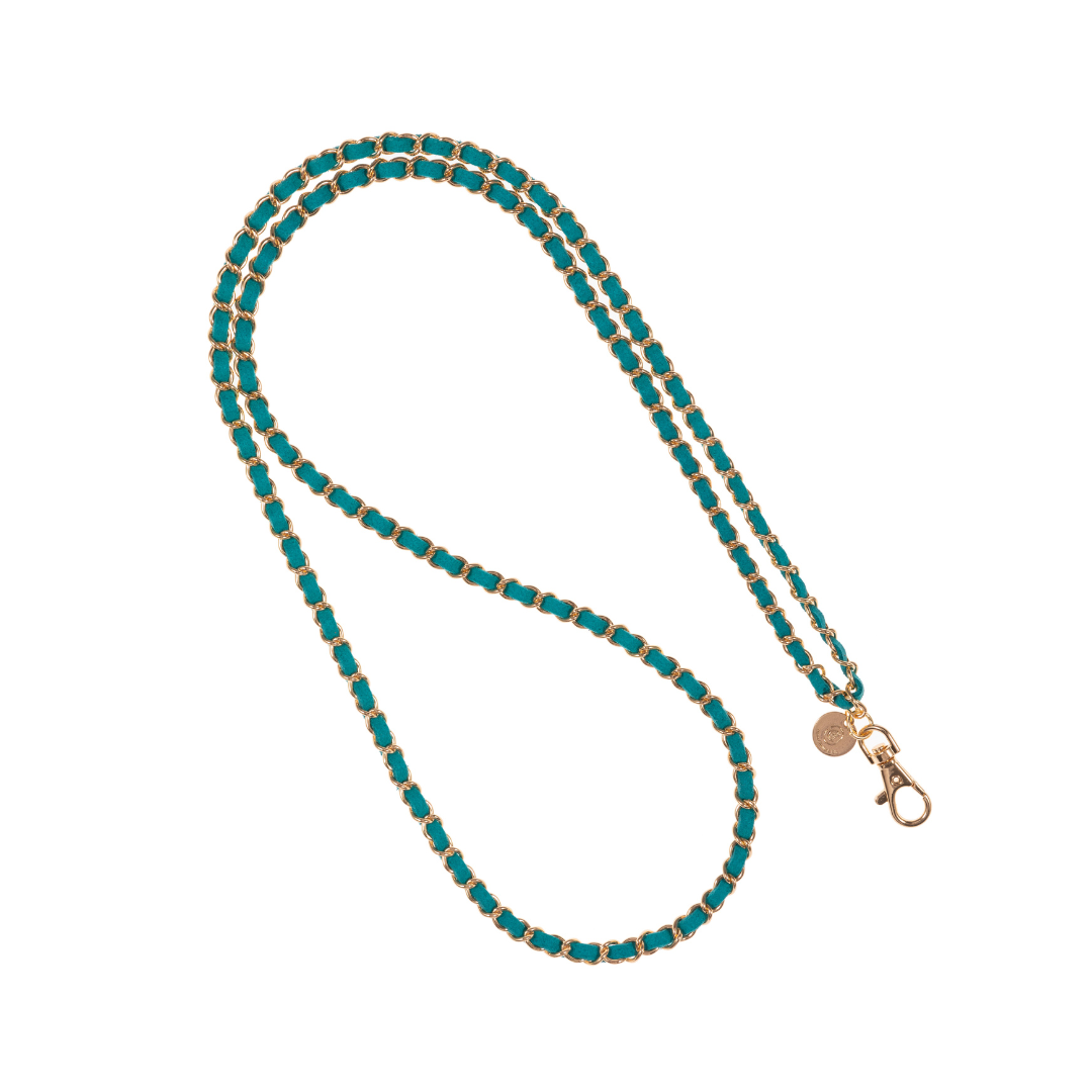 Gold N' Emerald Crossbody Phone Chain