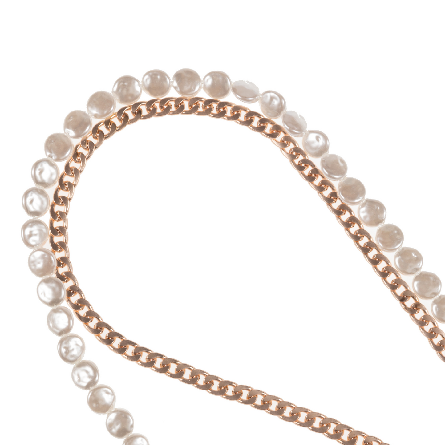 Get That Gold - Matte Gold & Pearl Crossbody Phone Chain