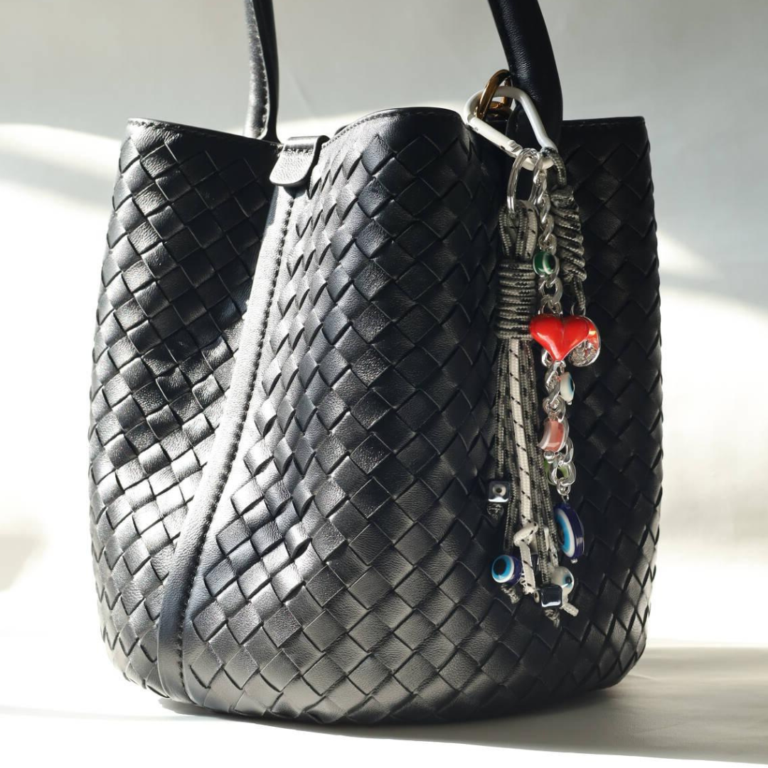 Charcoal Chic Bag Charm