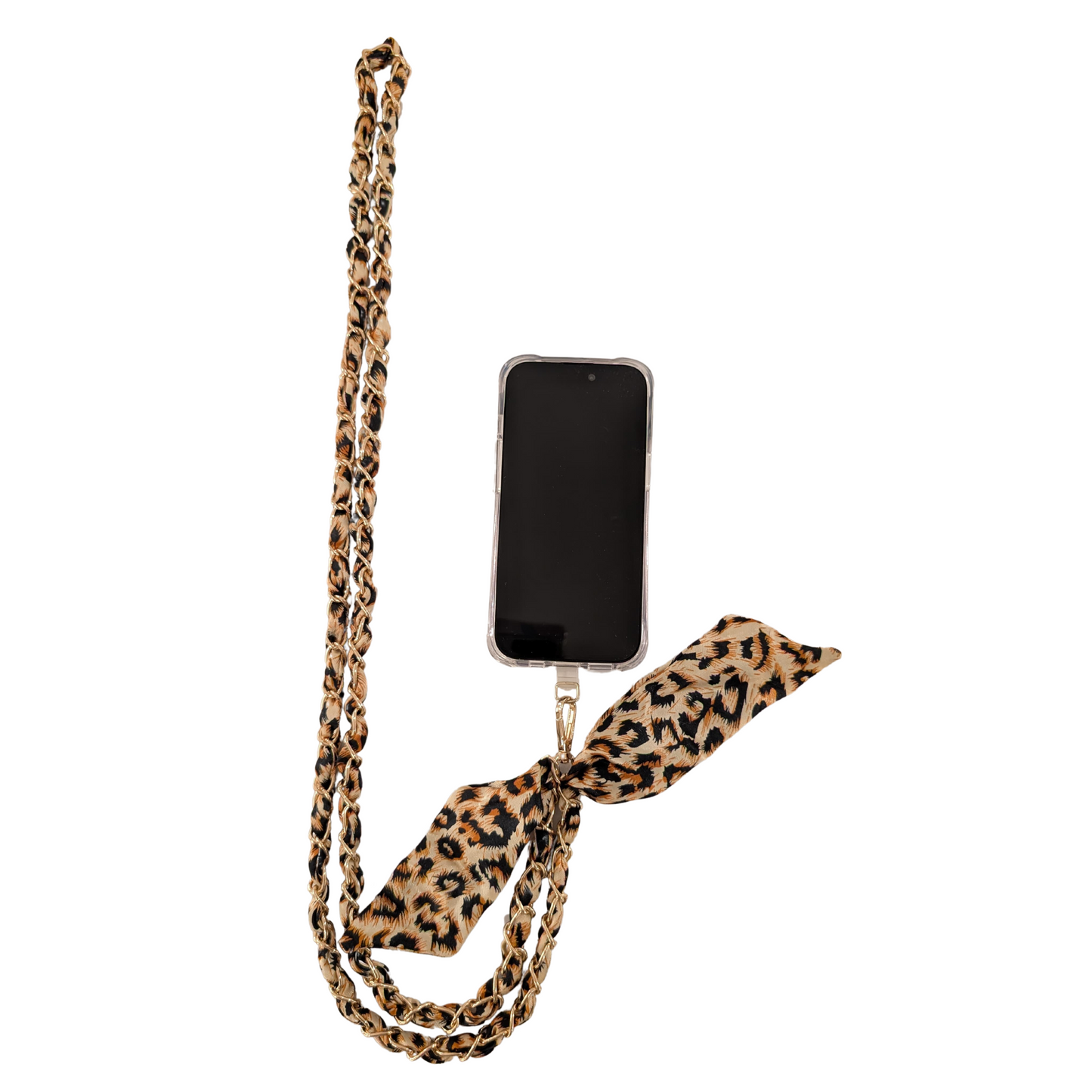 Oh Lala Leopard Crossbody Phone Chain