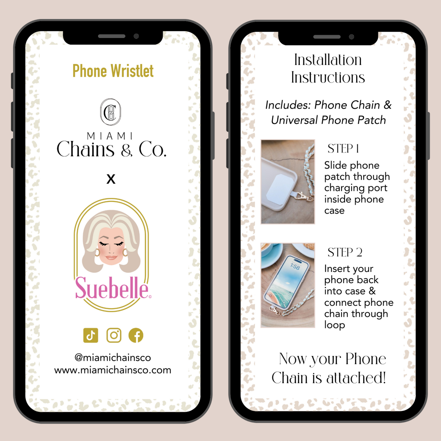 Oh Lala Leopard Phone Wristlet