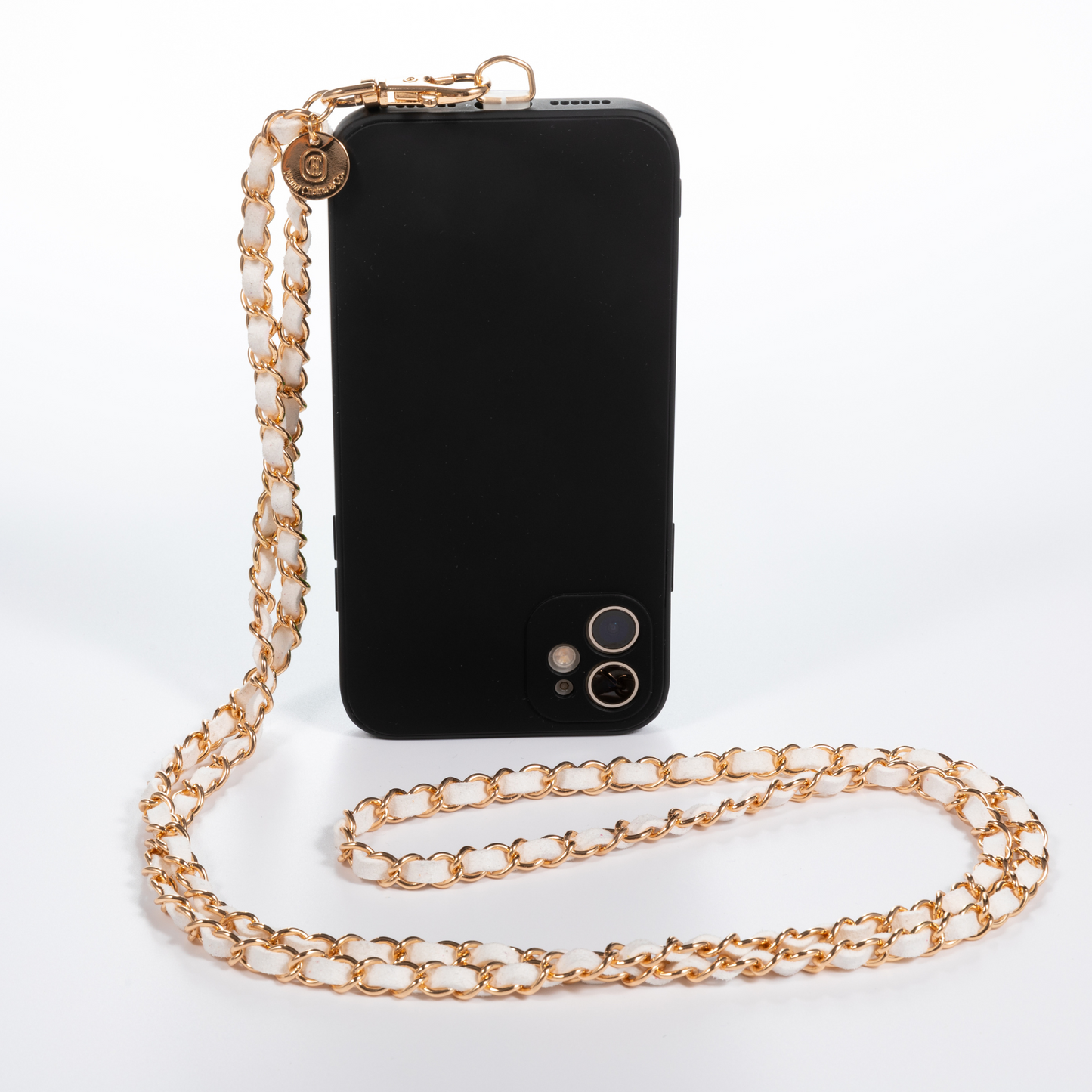 Summer White Gold Crossbody Phone Chain