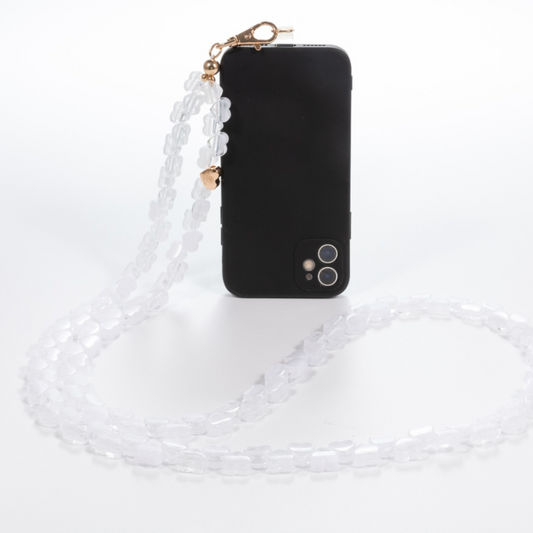 Snowflake Hearts Crossbody Phone Chain