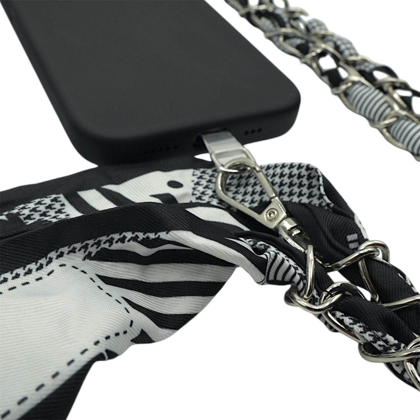Checkerboard Crossbody Phone Chain
