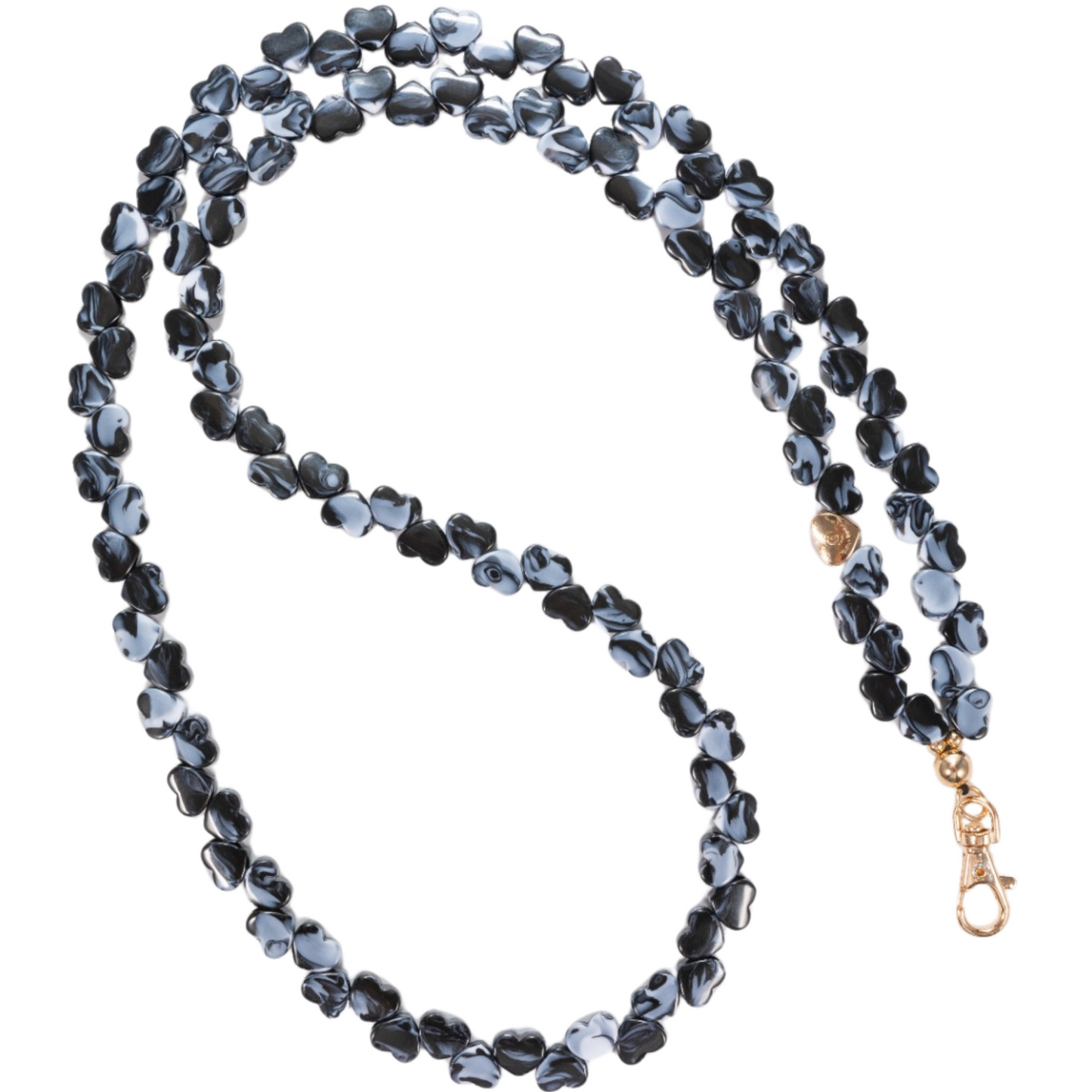 Dark Hearts: Marble Edition Crossbody Phone Chain