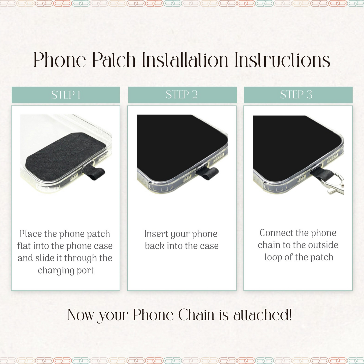 Fresh Mint Crossbody Phone Chain