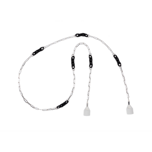 Espresso Black Silver AirPod Chain