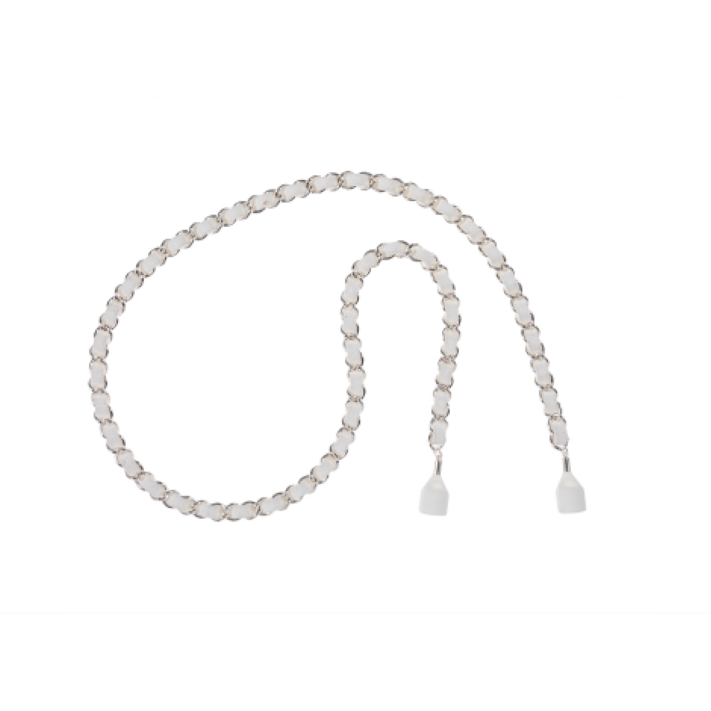 So White Silver AirPod Chain