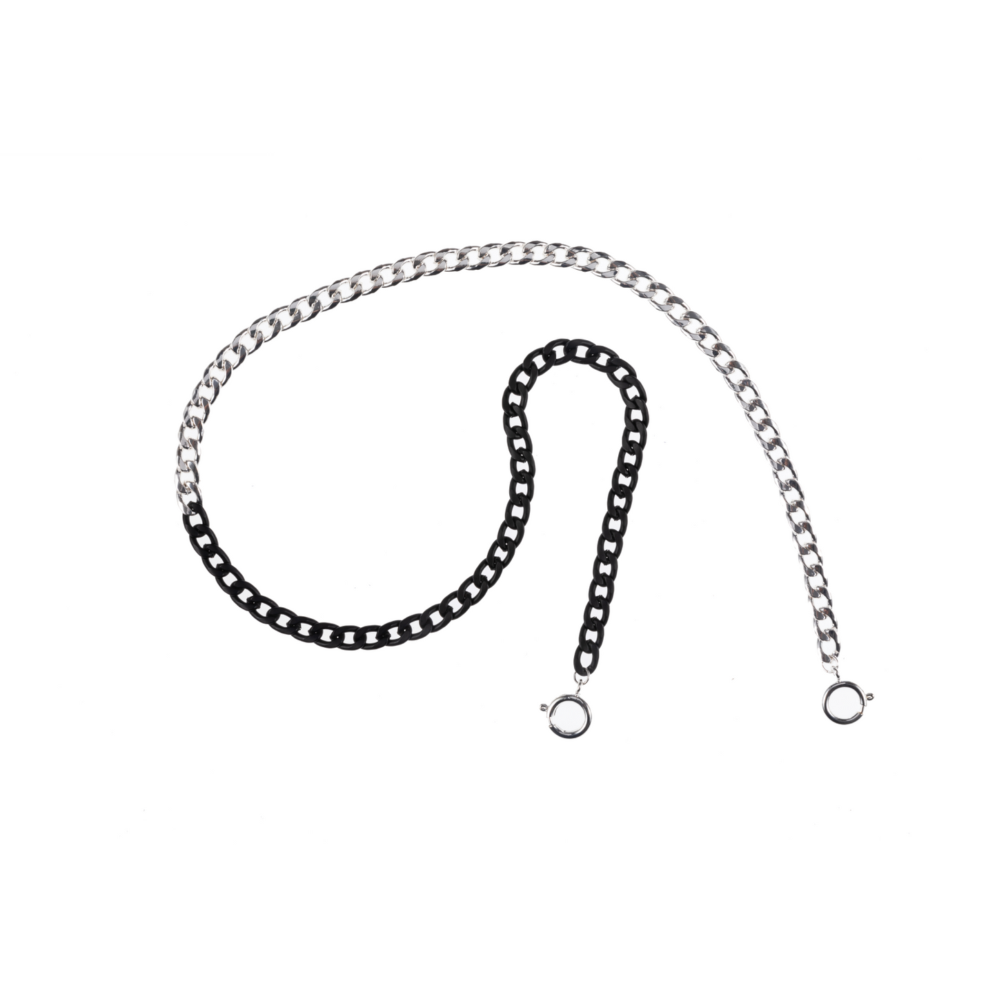 Two Tone Black + Silver