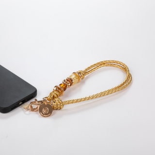 Saddle Gold Phone Wristlet