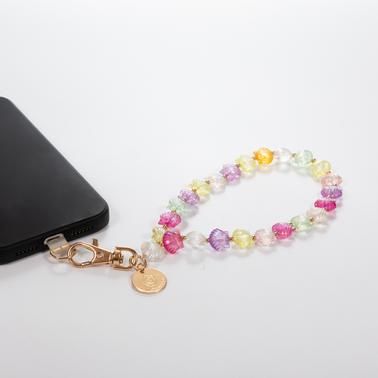Pastel Shell Phone Wristlet