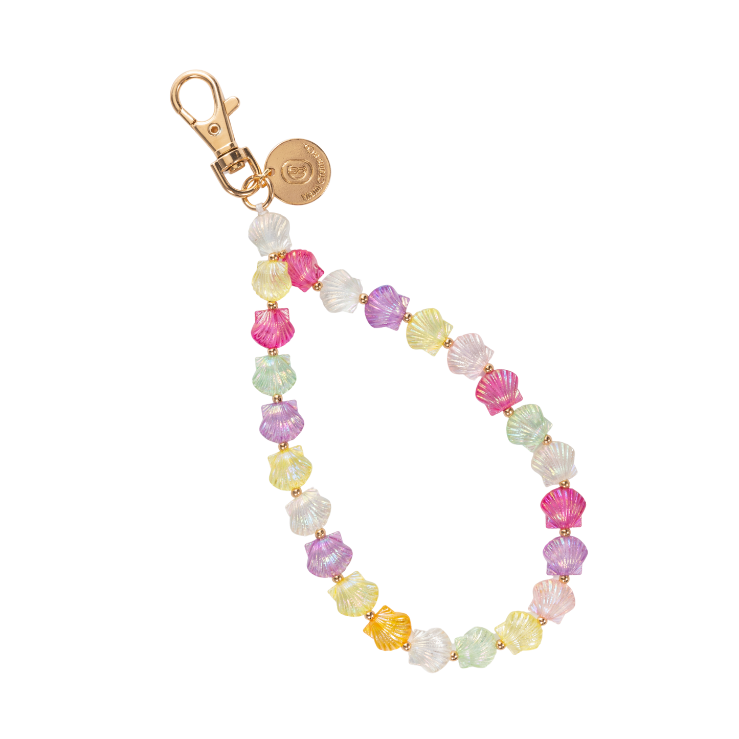 Pastel Shell Phone Wristlet