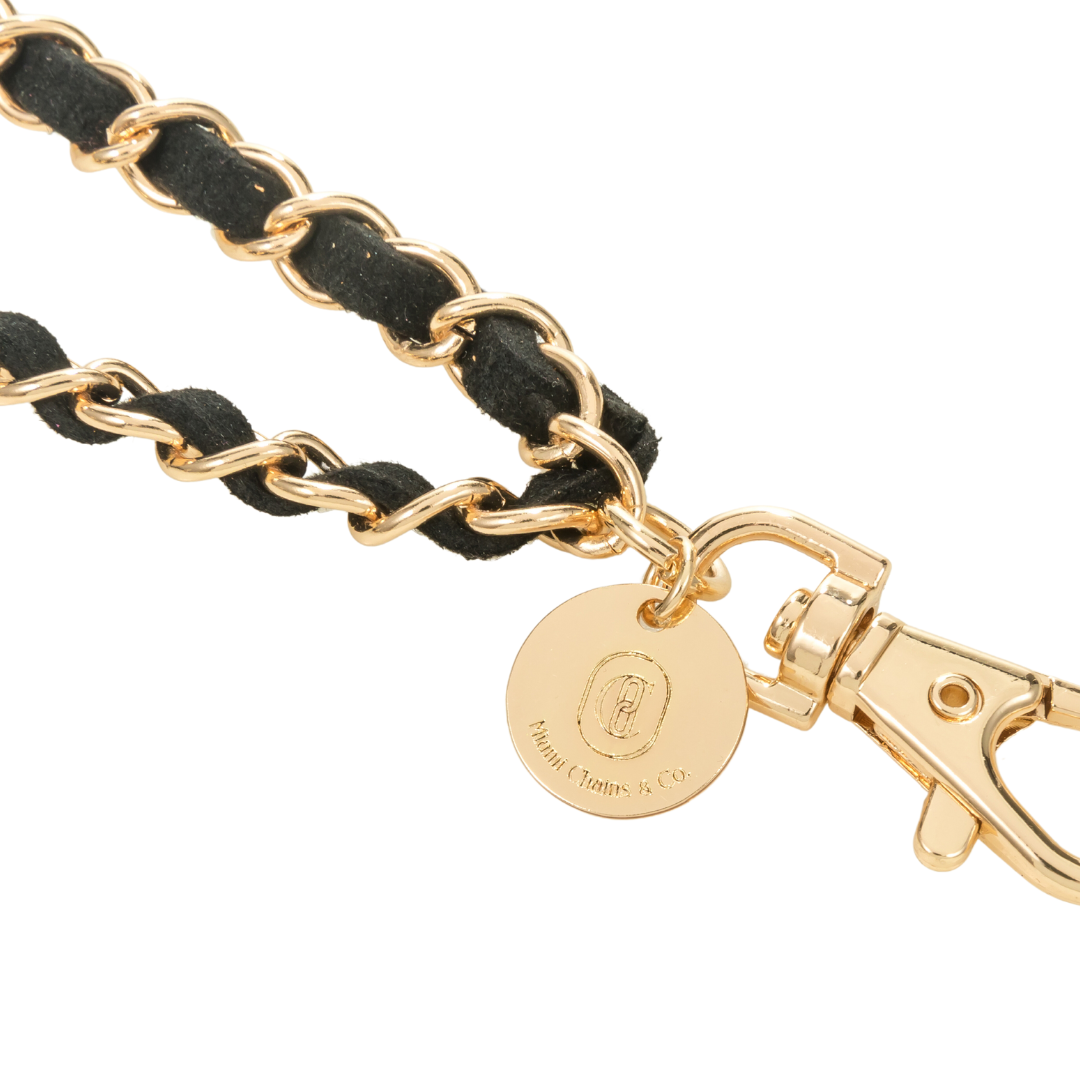 Golden Black Phone Wristlet – Miami Chains & Co.
