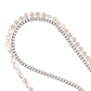 Something About Silver - Matte Silver & Pearl Crossbody Chain