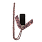 Pink Zebra Twist Crossbody Phone Chain