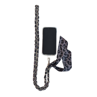 Caviar Noire Crossbody Phone Chain