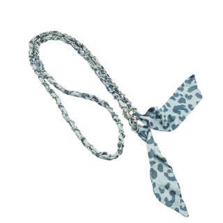 Denim Cheetah Crossbody Phone Chain