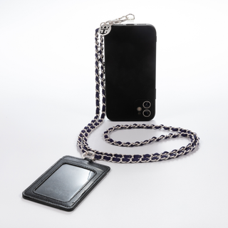 Royal Caribbean Nauti Navy w/Silver Crossbody Phone Chain with seapass