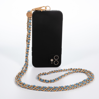 Denim Dream x Matte Gold Crossbody Phone Chain