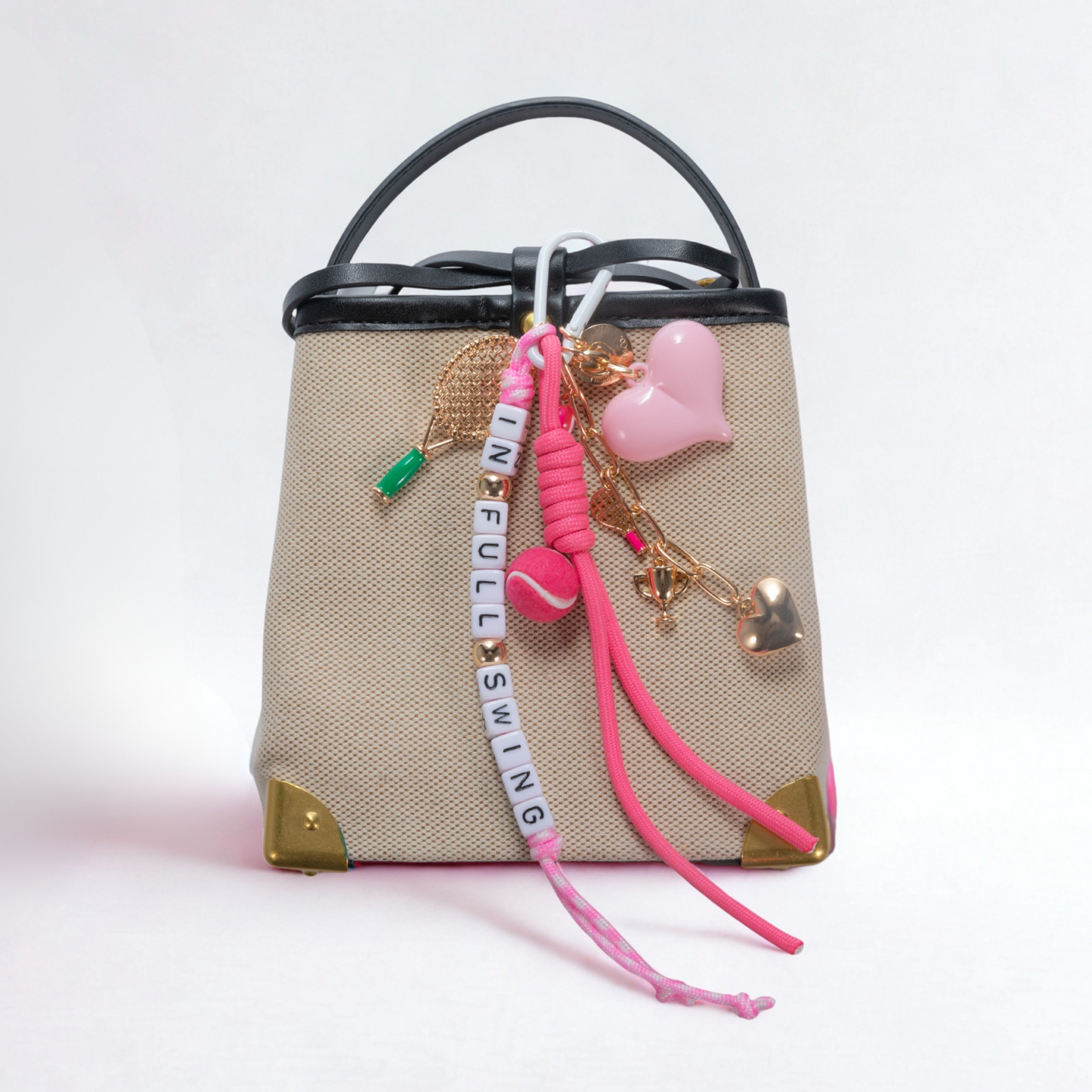 Hot Shot Pink Bag Charm