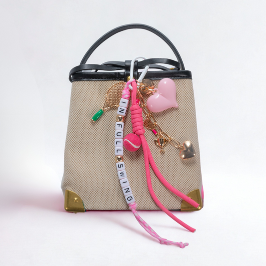 Hot Shot Pink Bag Charm