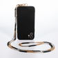 Trifecta Gold/Silver/Black Crossbody Phone Chain