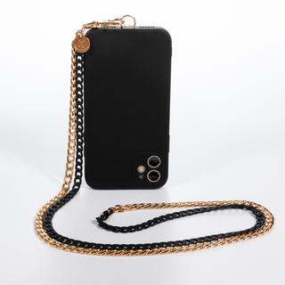 Two Tone Black N' Gold Crossbody Phone Chain