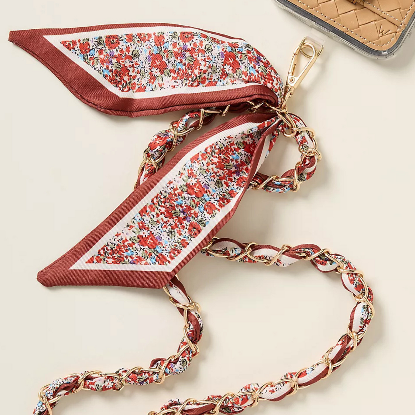 Bordeaux Crossbody Phone Chain