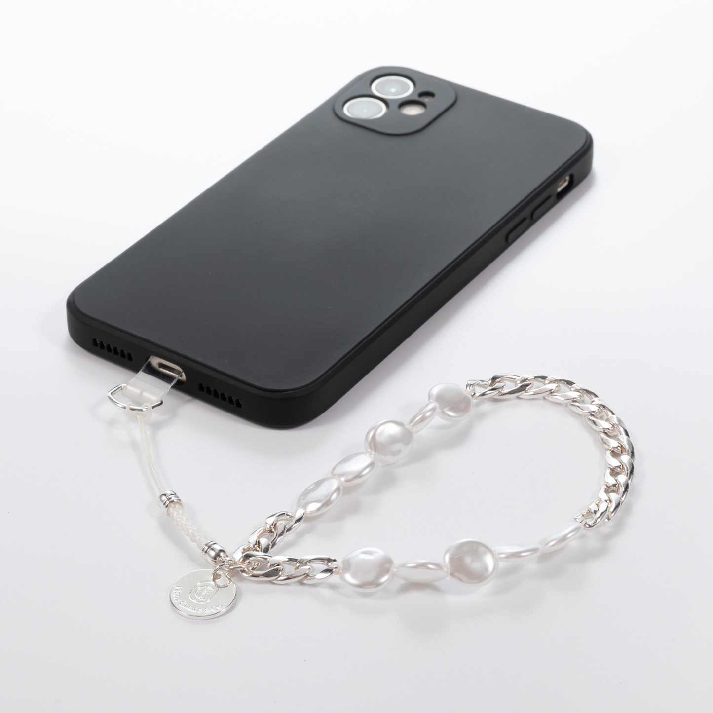 Crown Jewels Silver Phone Charm