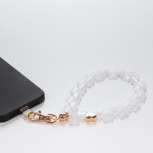 Snowflake Hearts Phone Wristlet