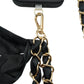 Black Satin Sash Crossbody Phone Chain