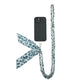 Denim Cheetah Crossbody Phone Chain