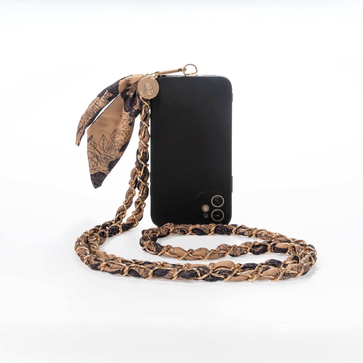 Honey Noir Crossbody Phone Chain