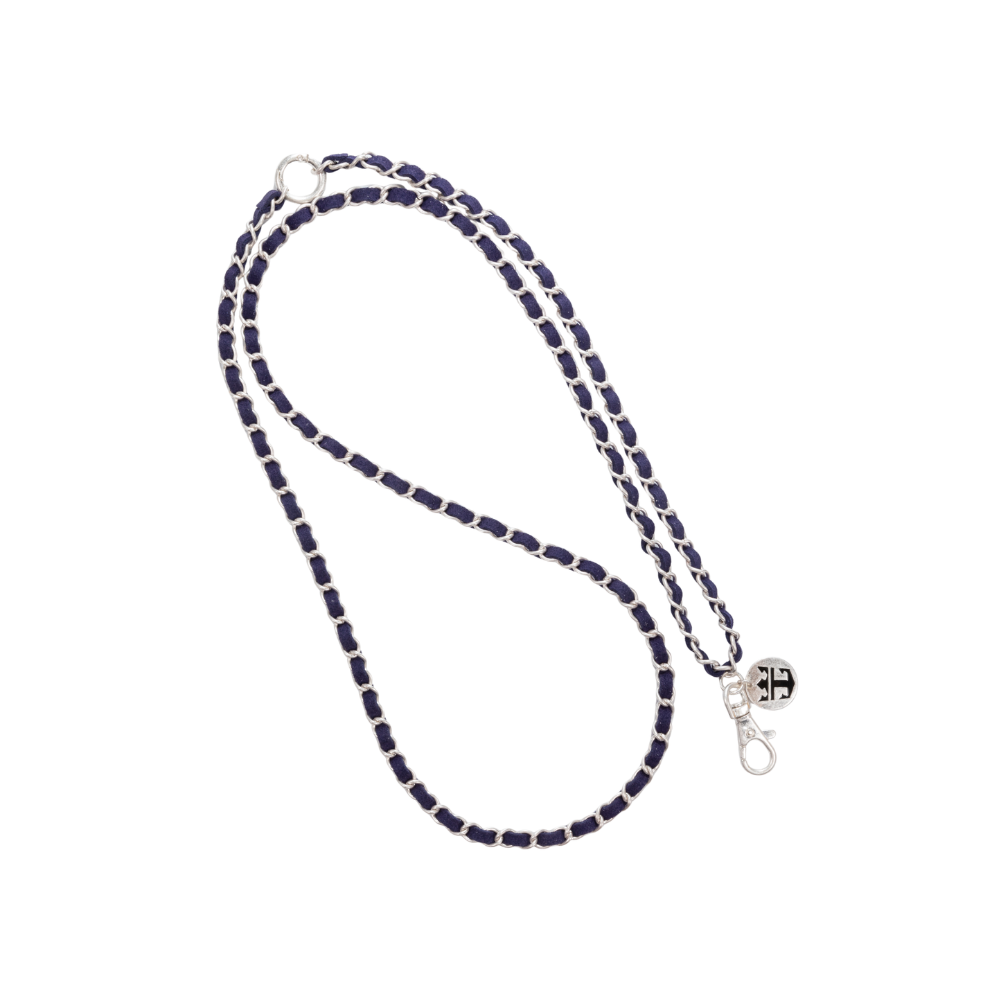 Royal Caribbean Nauti Navy w/Silver Crossbody Phone Chain