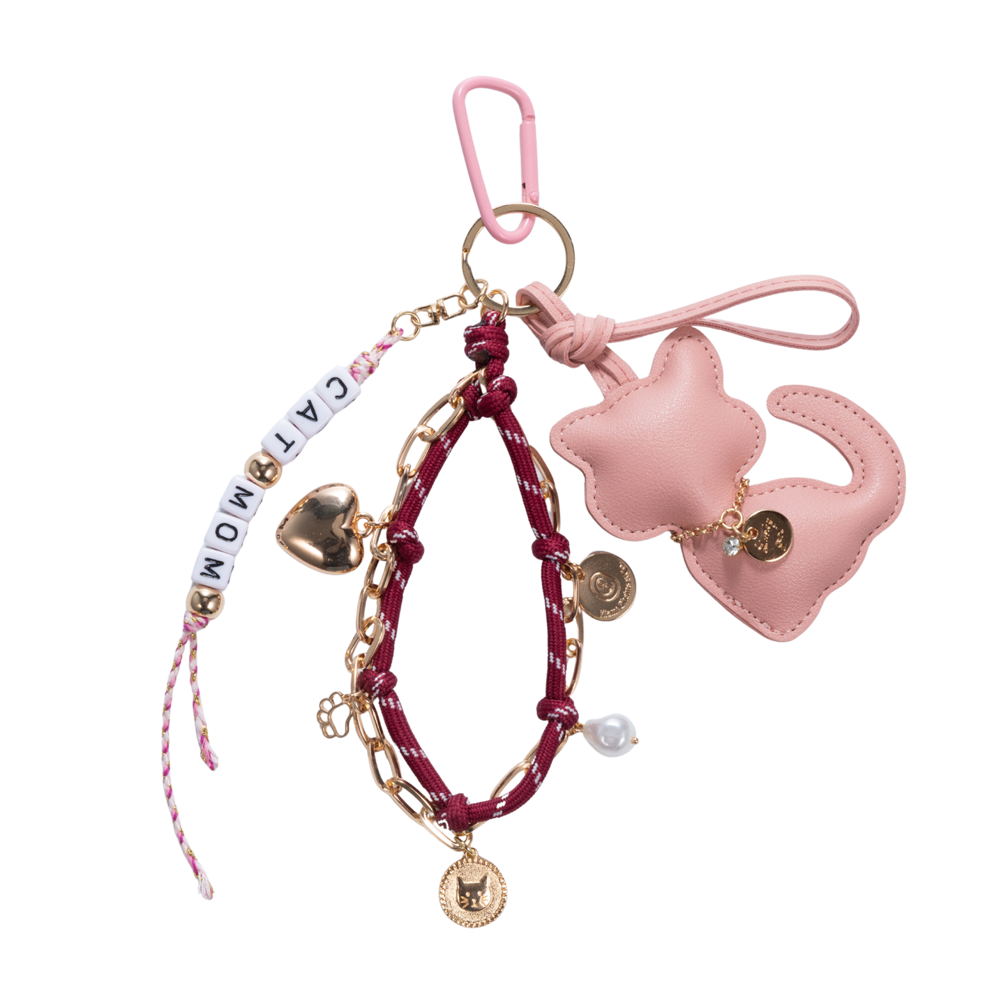 Cat Mom Bag Charm