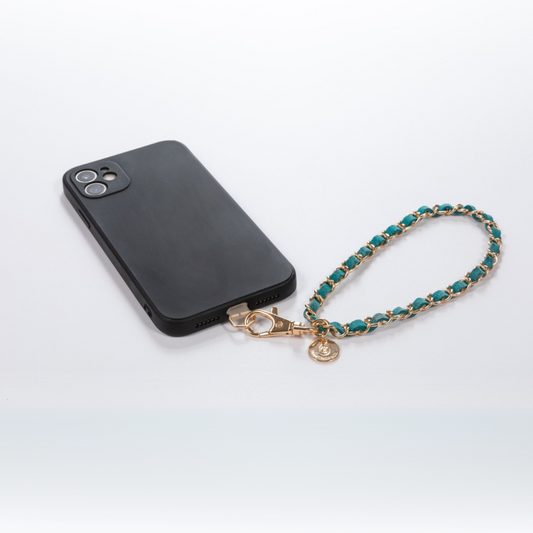 Gold N' Emerald Phone Wristlet