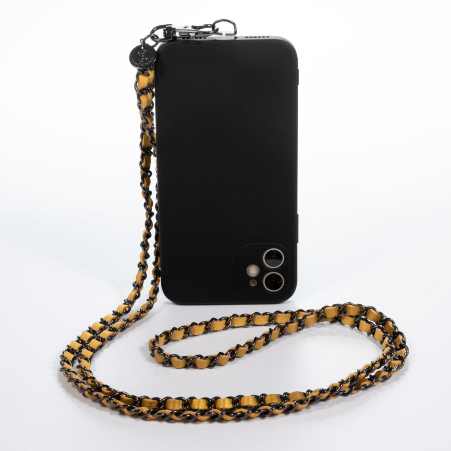 Khaki Gold Crossbody Phone Chain