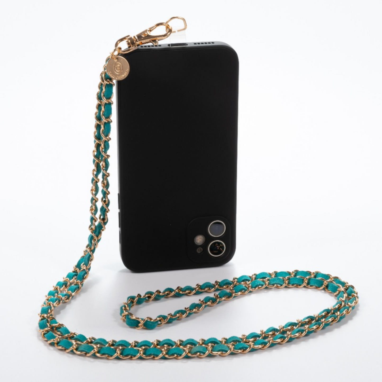 Gold N' Emerald Crossbody Phone Chain