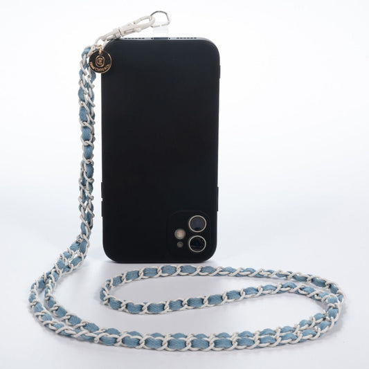 Denim Dream x White Crossbody Phone Chain