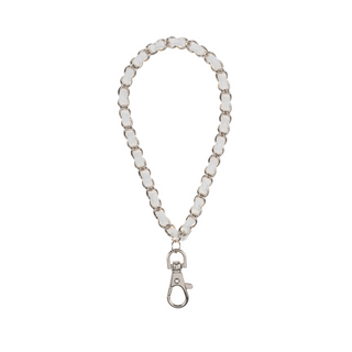 Summer White Silver Phone Wristlet