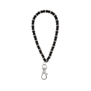 Silver Black Phone Wristlet