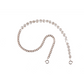 Power Pearls Rose Gold Cuban Link Chain