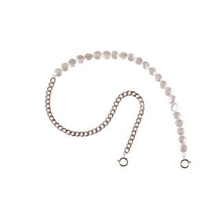Power Pearls Rose Gold Cuban Link Chain