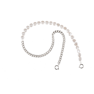 Power Pearls Silver Cuban Link Chain