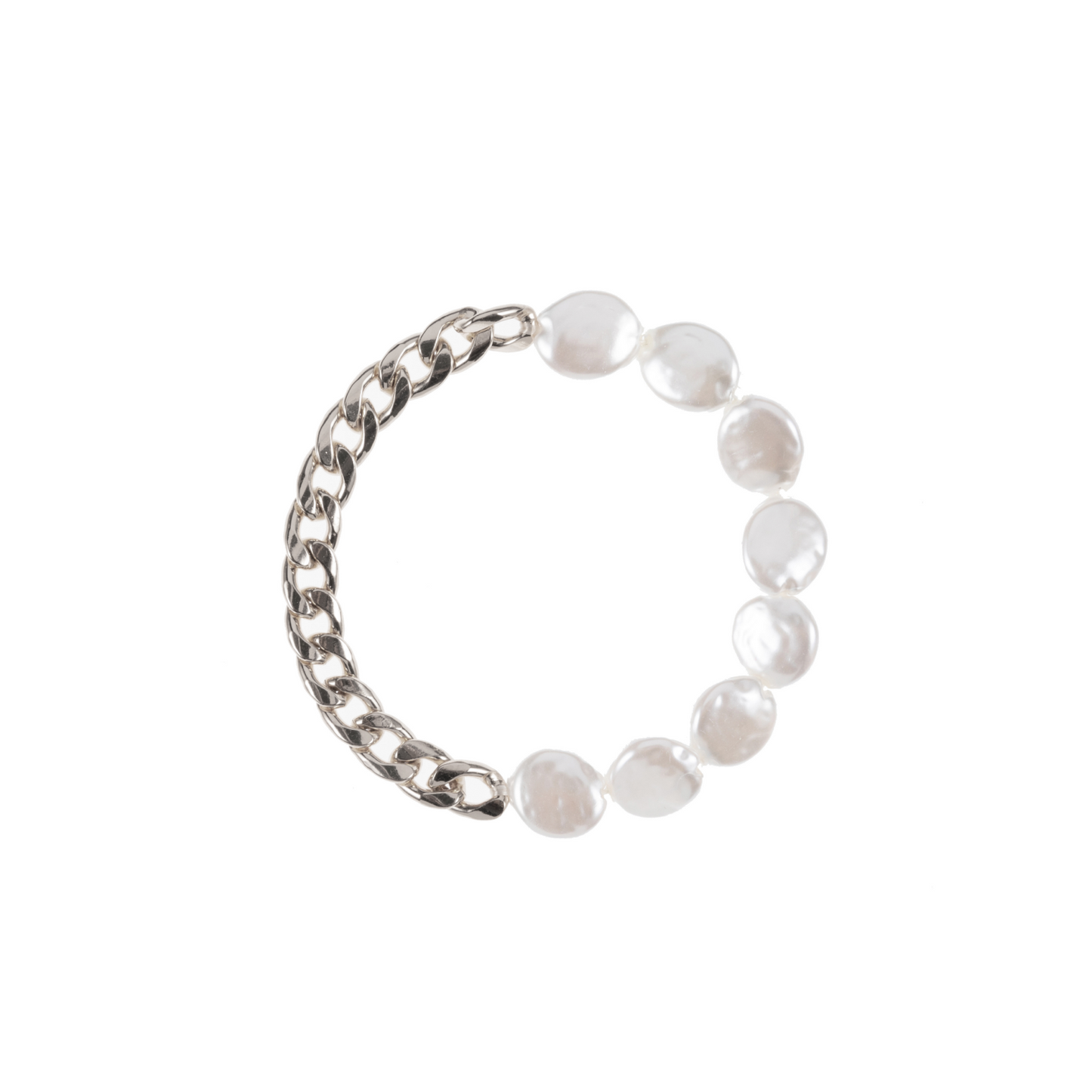 Silver Lining Pearl Bracelet