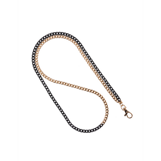 Two Tone Black N' Gold Crossbody Phone Chain