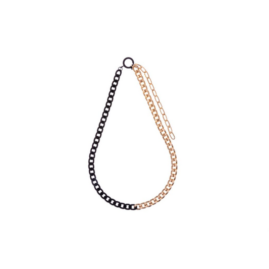 Two Tone Goldy Luxe Necklace